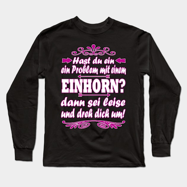 Einhorn Glitzer Pupsendes Plüschtier Mädchen Long Sleeve T-Shirt by FindYourFavouriteDesign